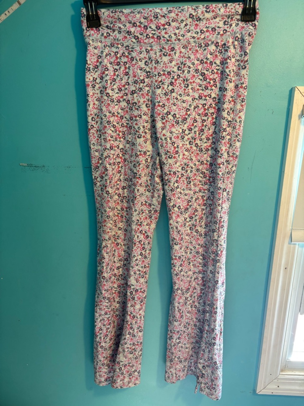 GAP Pink & White Floral Boot Cut Pants